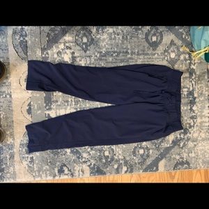 Navy Half Calf Joggers